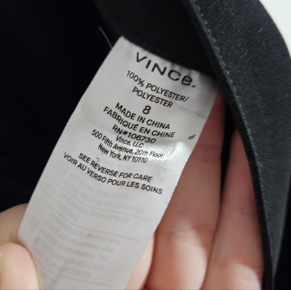 Vince Wide Leg Crop Pants Black Size 8 - Picture 12 of 13